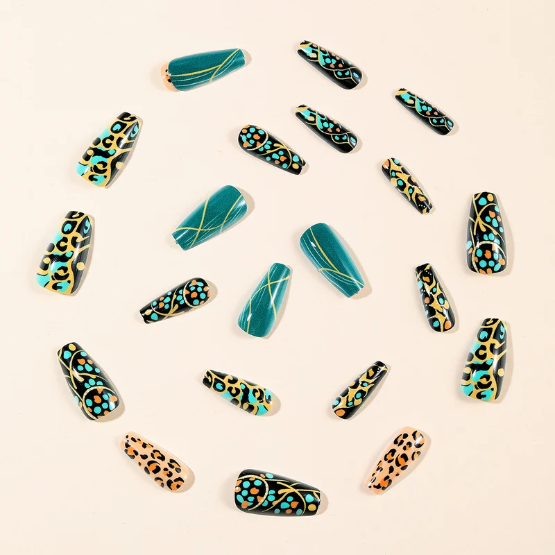 Exotic Animal Print Stiletto Nail Art Extensions Stornfield