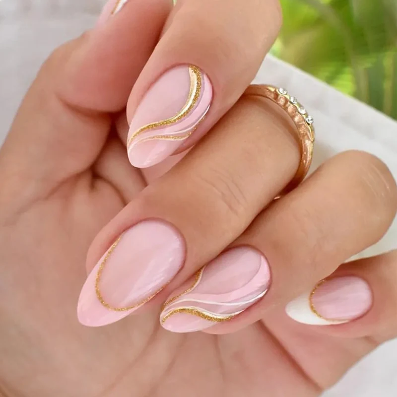 Elegant Two-Tone Nail Art Design Stornfield