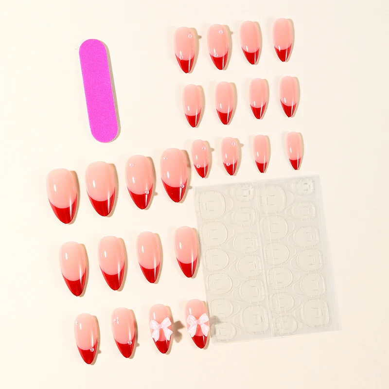 Elegant Stiletto Nail Art Extensions with 3D Butterfly Accents Stornfield