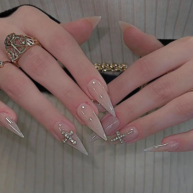 Elegant Stiletto Nail Art Extensions Stornfield
