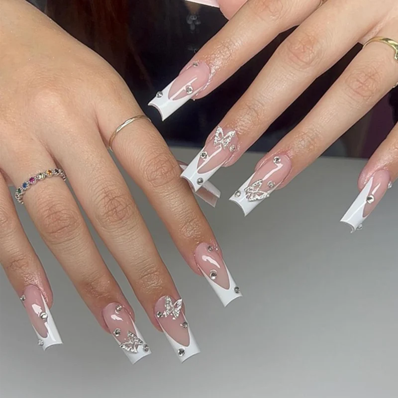 Elegant Stiletto Acrylic Nail Art Extensions Stornfield