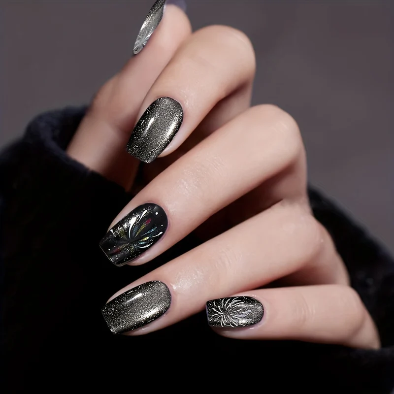 Elegant Sparkling Nail Art Extensions Stornfield