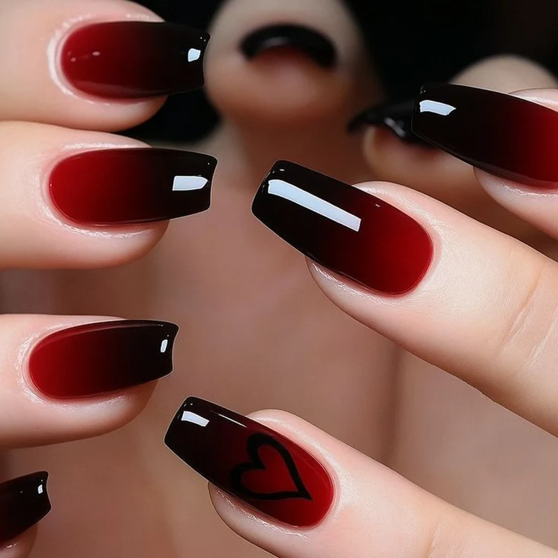 Elegant Ombre Stiletto Nail Art Extensions Stornfield