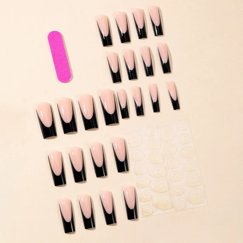 Elegant Ombre French Tip Acrylic Nails Stornfield