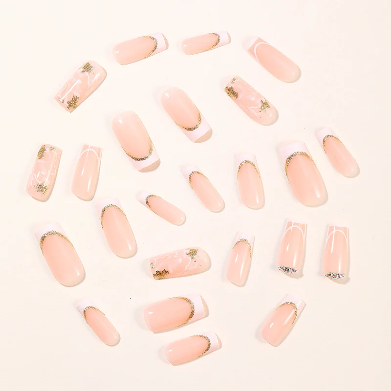 Elegant Marble Nail Art Extensions Stornfield