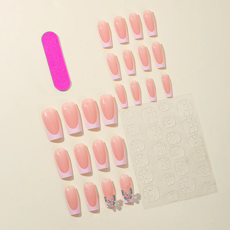 Elegant Long Square Acrylic Nail Extensions Stornfield