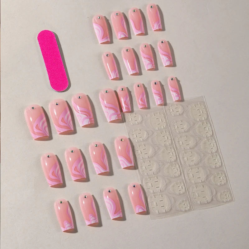 Elegant Long Acrylic Nail Art Extensions Stornfield