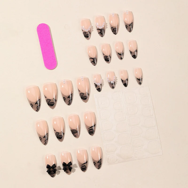 Elegant Lace Design Nail Art Stornfield