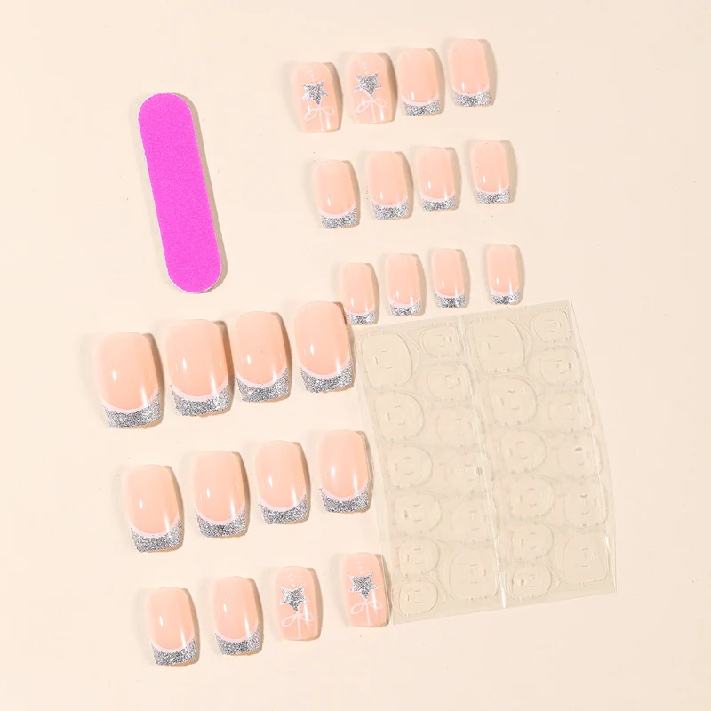 Elegant Holiday-Themed Nail Art Extensions Stornfield