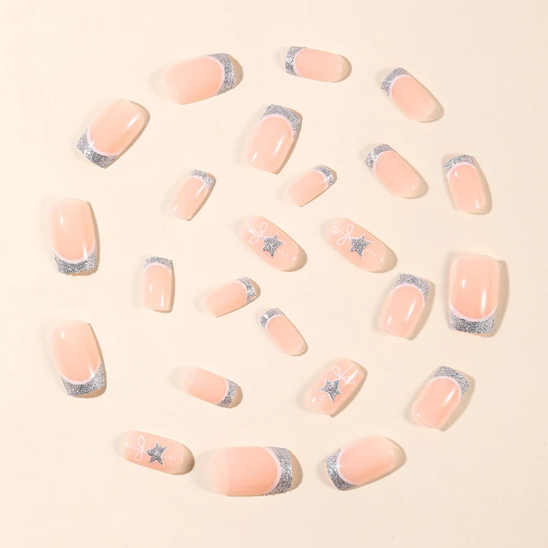 Elegant Holiday-Themed Nail Art Extensions Stornfield