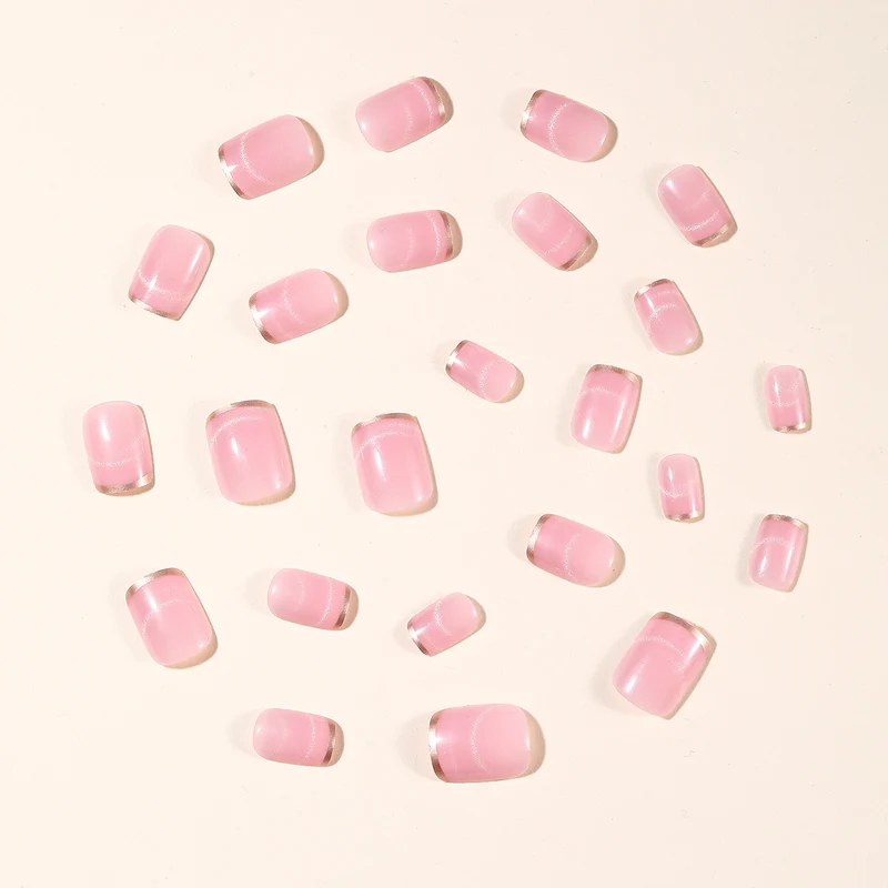 Elegant Glossy French Tip Nail Art Stornfield