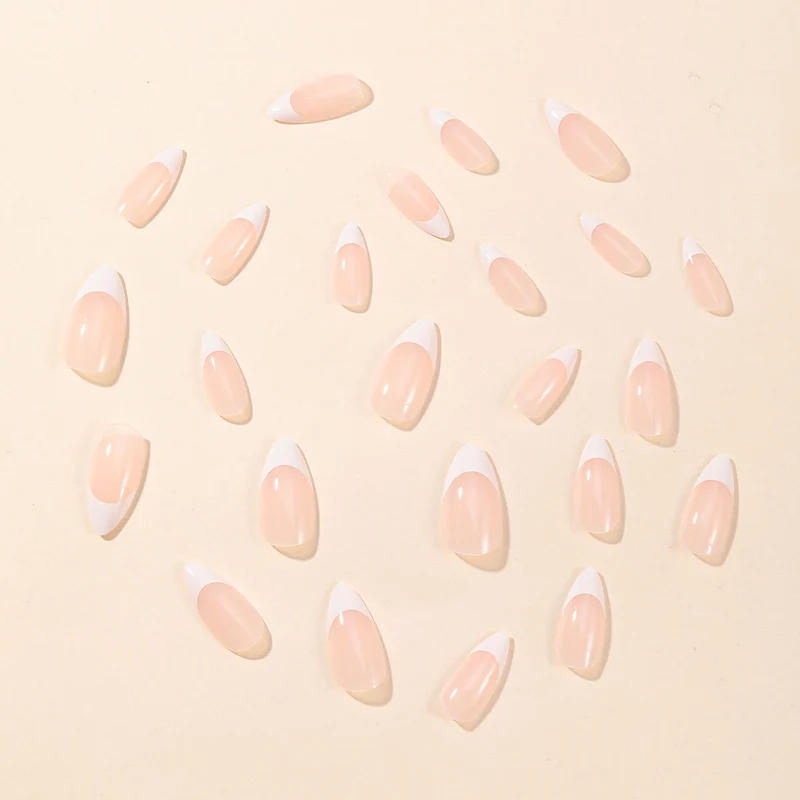 Elegant French Tip Stiletto Nail Art Extensions Stornfield