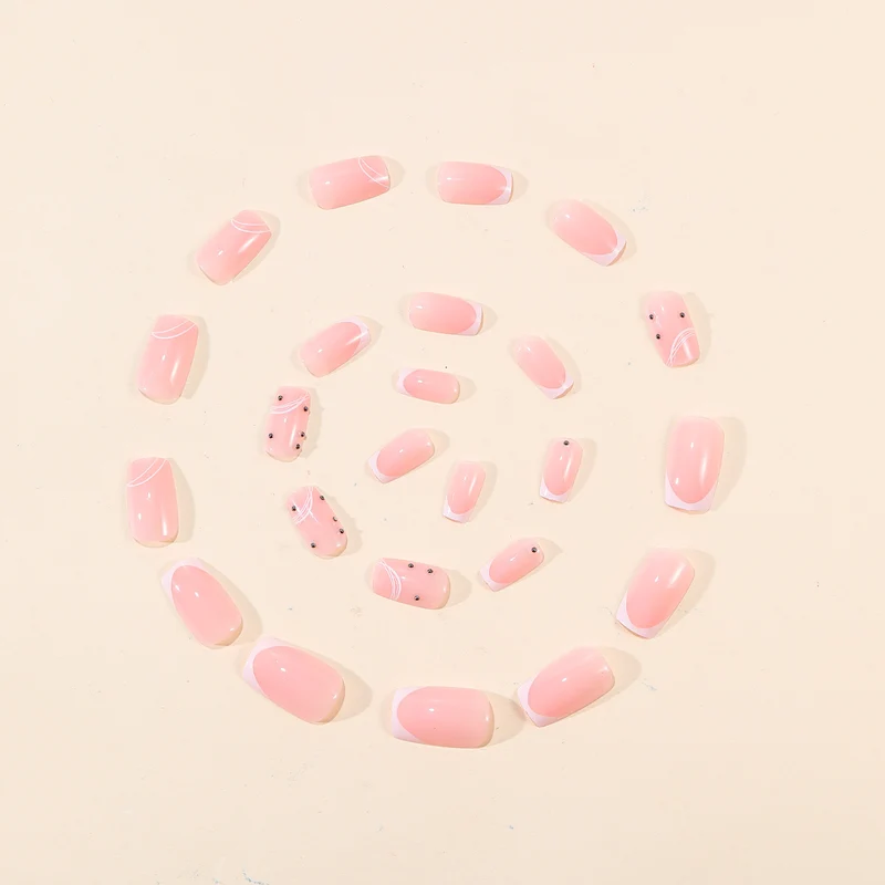 Elegant French Tip Nail Art Set Stornfield