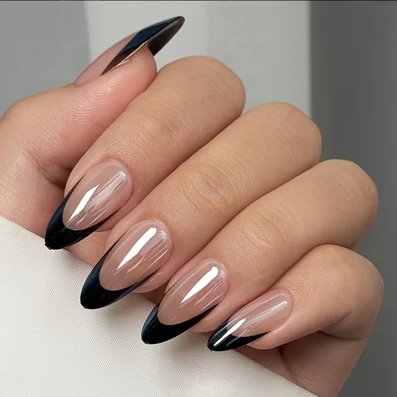 Elegant French Tip Acrylic Nail Extensions Stornfield