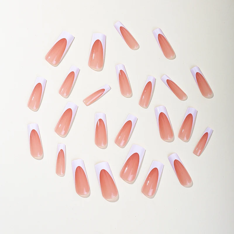 Elegant French Tip Acrylic Nail Extensions Stornfield 1789713347