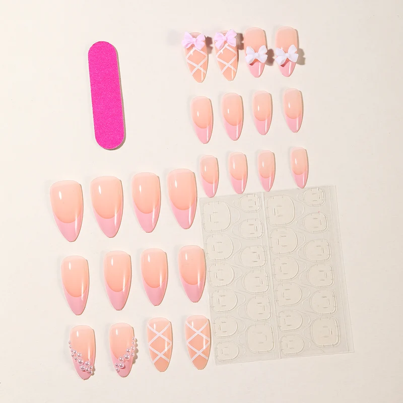 Elegant Floral Stiletto Nail Art Extensions Stornfield