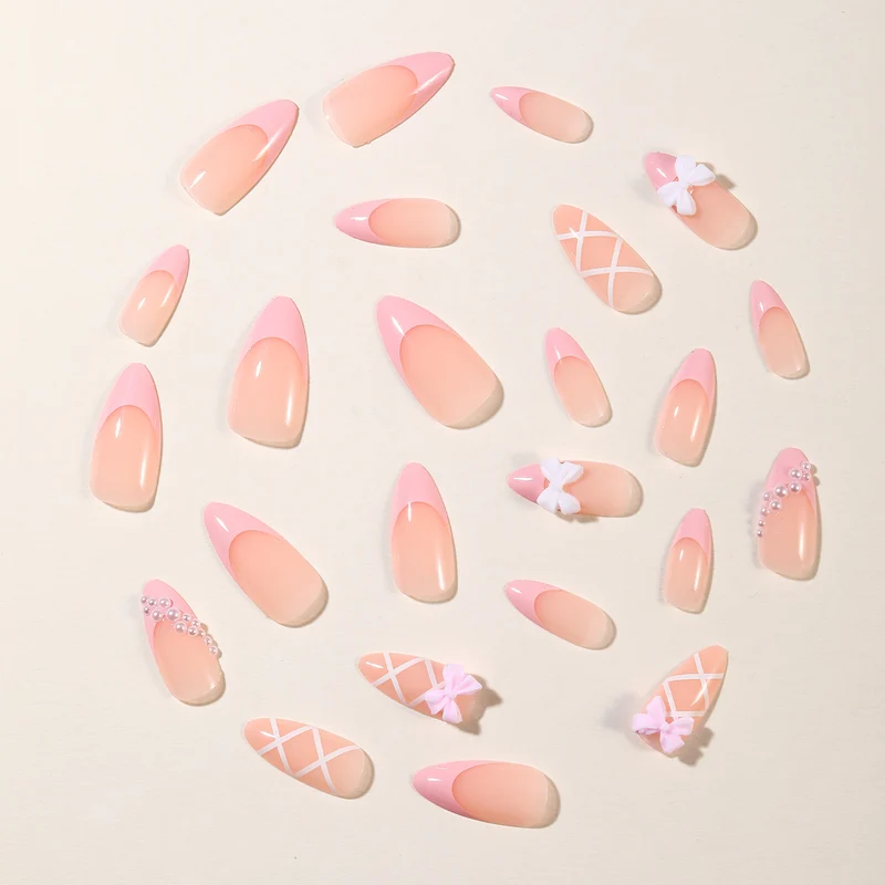 Elegant Floral Stiletto Nail Art Extensions Stornfield