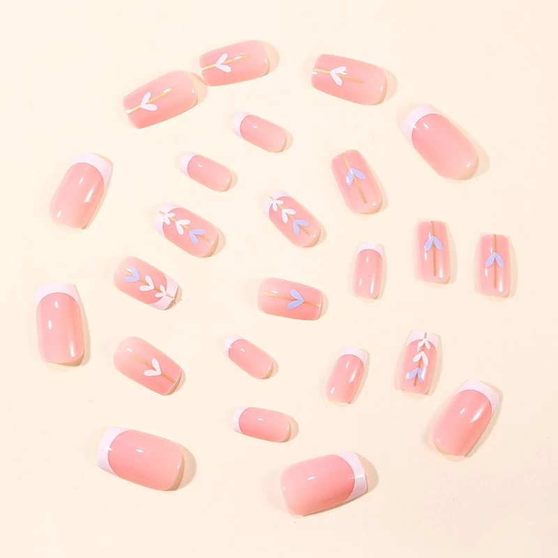 Elegant Floral Acrylic Nail Art Extensions Stornfield 1789713398