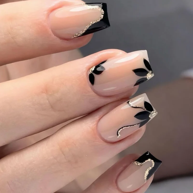 Elegant Floral Accented Nail Art Stornfield
