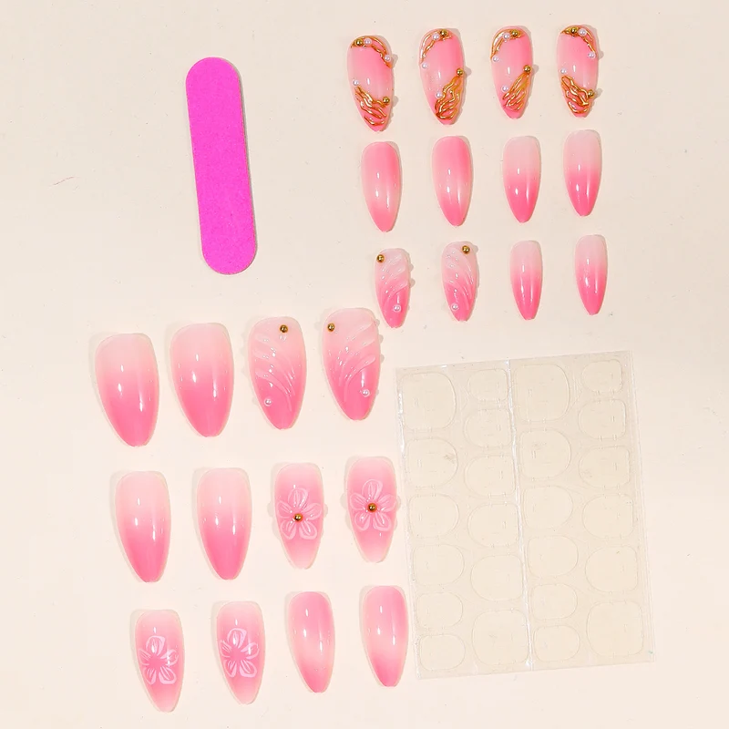 Elegant Floral 3D Nail Art Stornfield