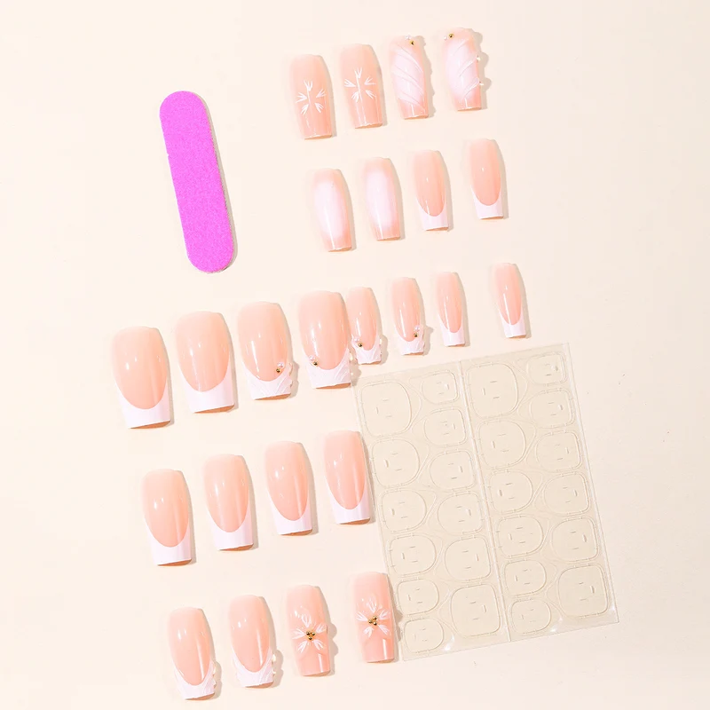 Elegant Floral 3D Acrylic Nail Art Stornfield