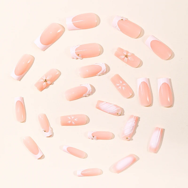 Elegant Floral 3D Acrylic Nail Art Stornfield