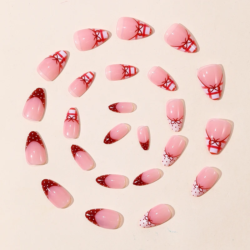 Elegant Designer French Tip Nail Art Extensions Stornfield