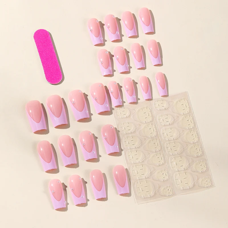 Elegant 3D Pearl Accented Nail Art Extensions Stornfield