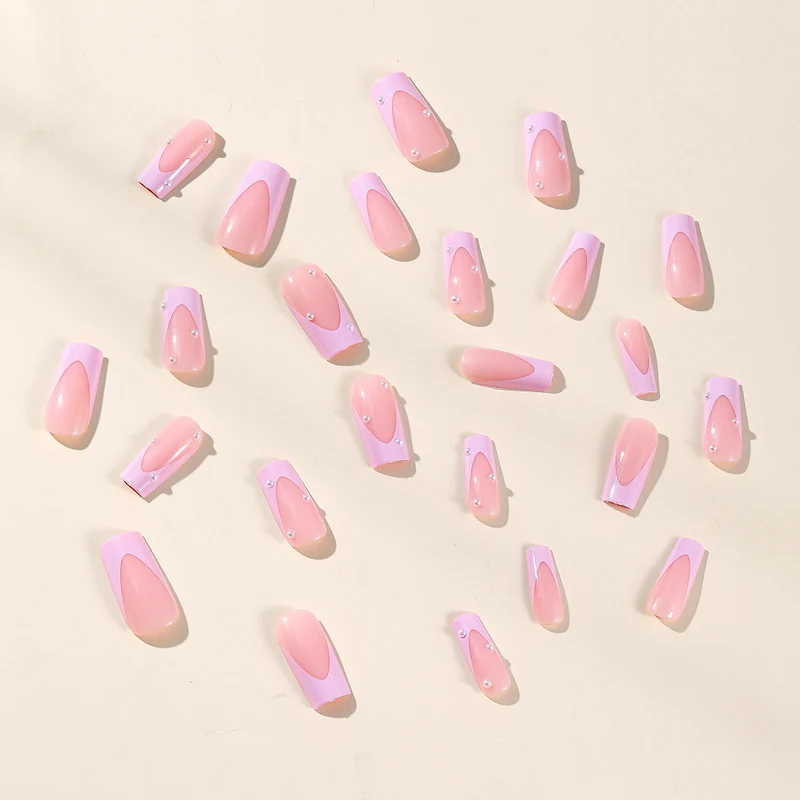 Elegant 3D Pearl Accented Nail Art Extensions Stornfield