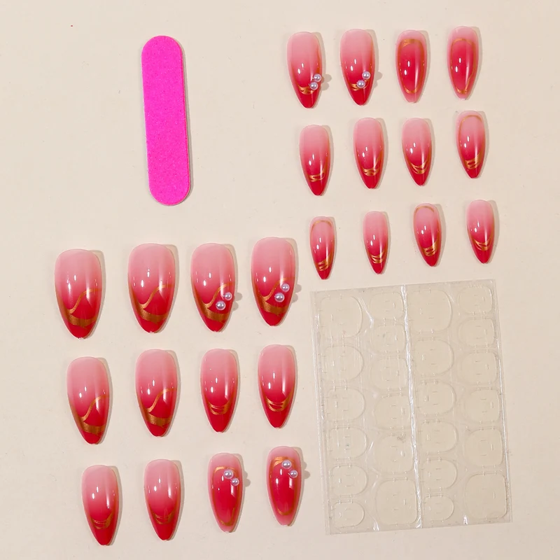Elegant 3D Pearl Accent Nail Art Extensions Stornfield