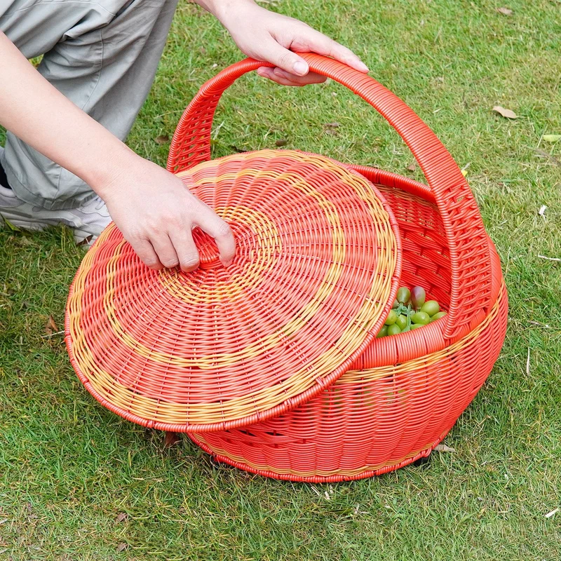 Vielseitiger Geflochtener Picknick Aufbewahrungskorb Karnz