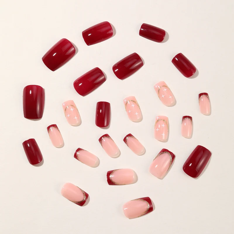 Elegant 3D Gem Accent Nail Art Extensions Stornfield