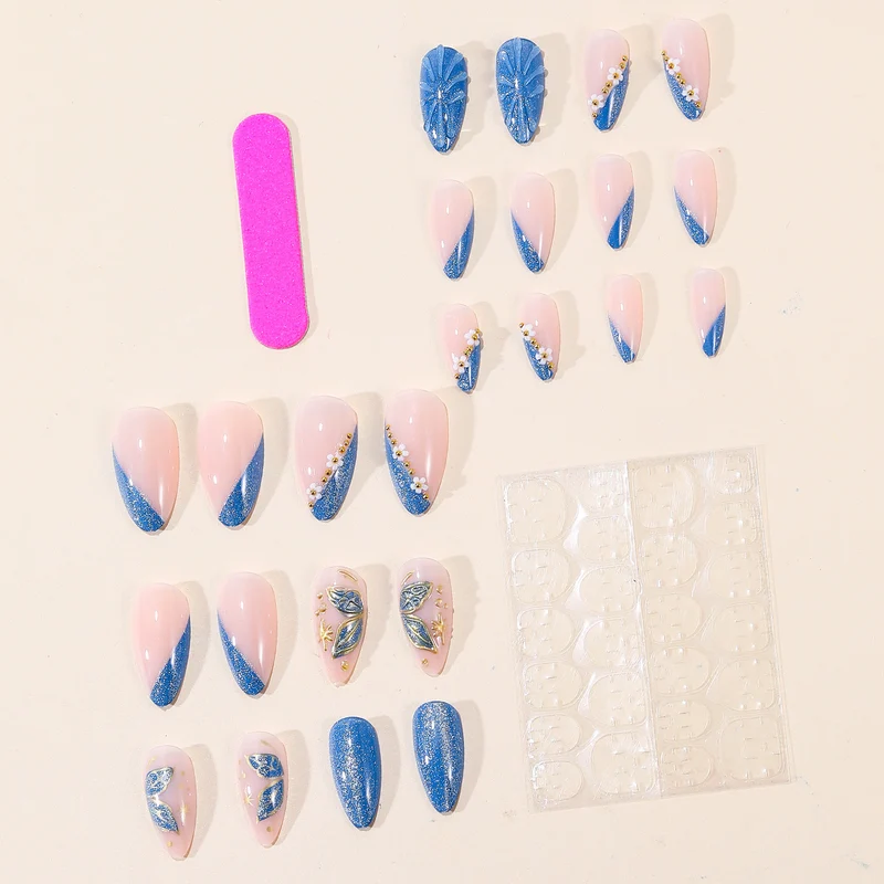 Elegant 3D Floral Nail Art Extensions Stornfield
