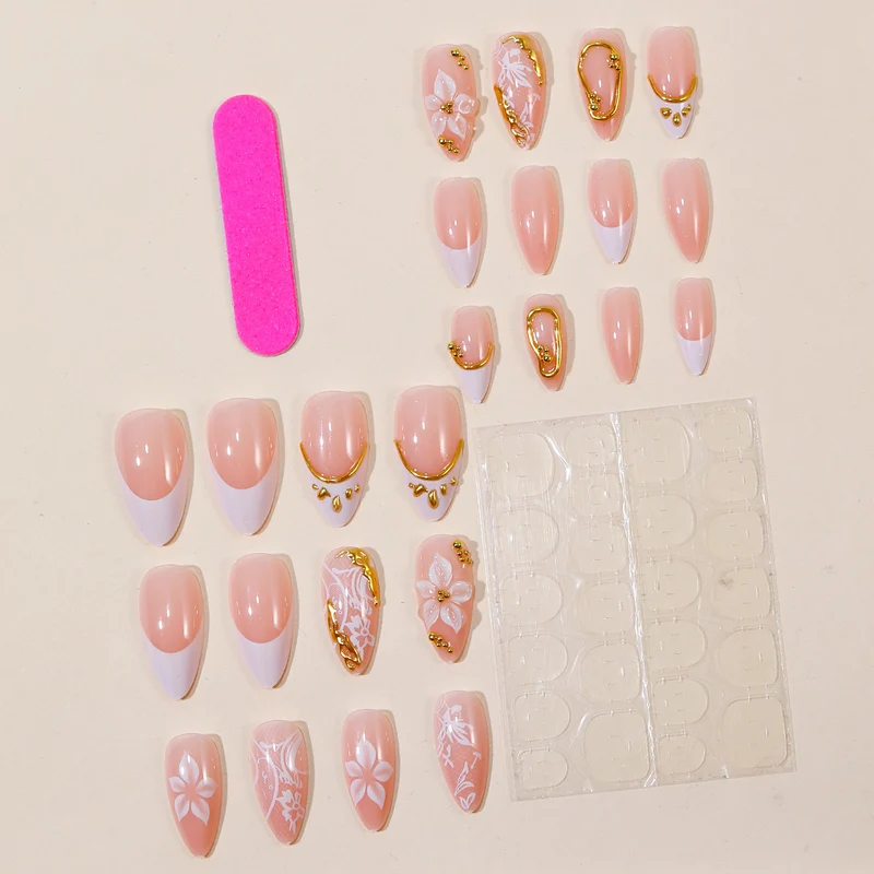 Elegant 3D Floral Nail Art Extensions Stornfield 1789713160