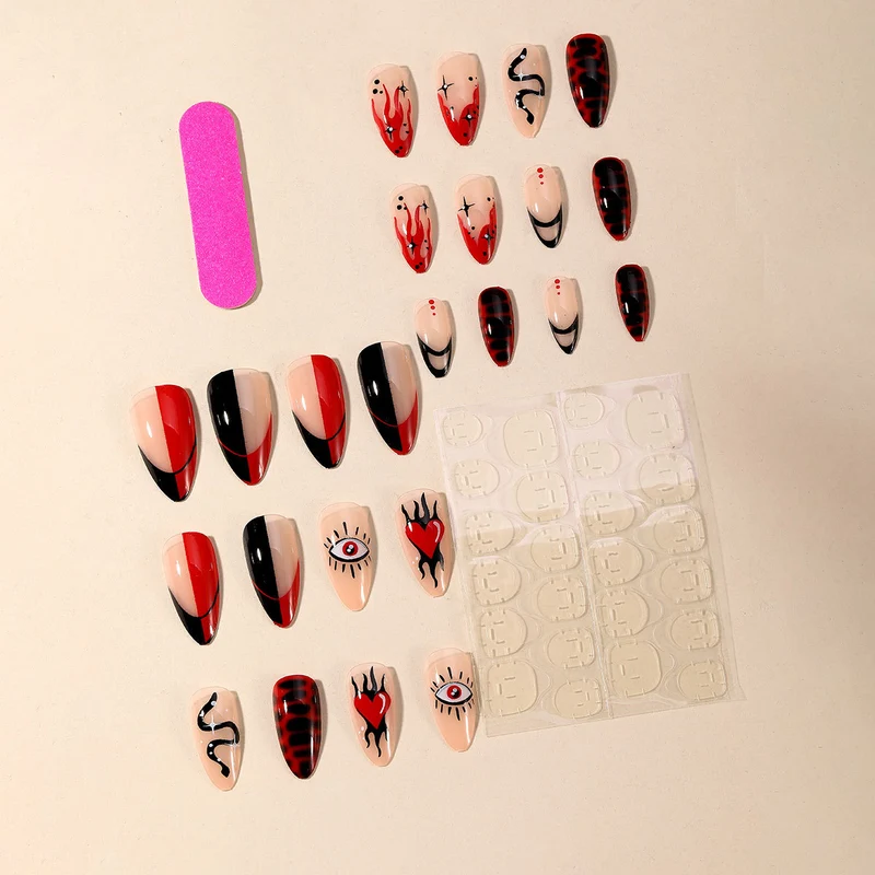 Edgy Gothic Nail Art Set Stornfield