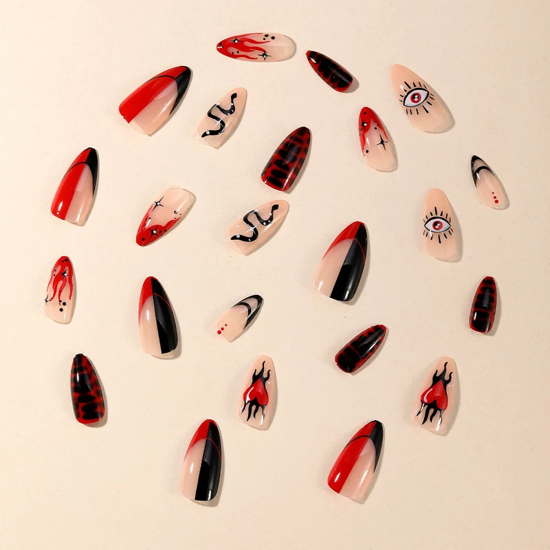 Edgy Gothic Nail Art Set Stornfield