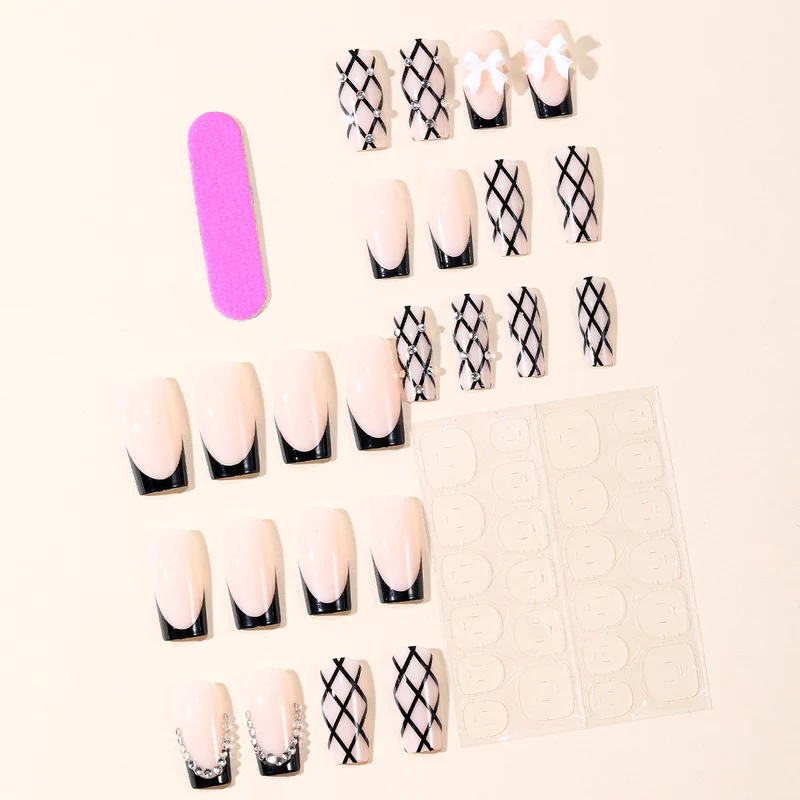 Designer Lace Acrylic Nail Art Stornfield