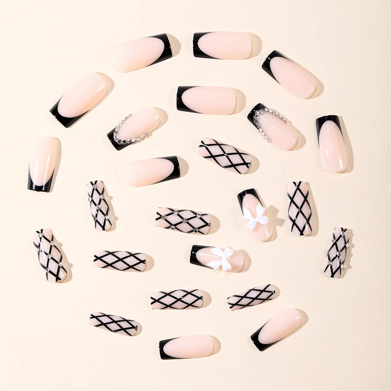 Designer Lace Acrylic Nail Art Stornfield