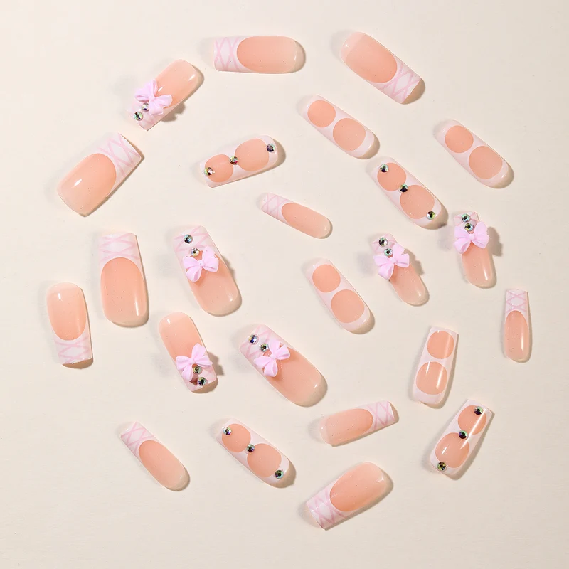 Designer Floral Acrylic Nail Extensions Stornfield