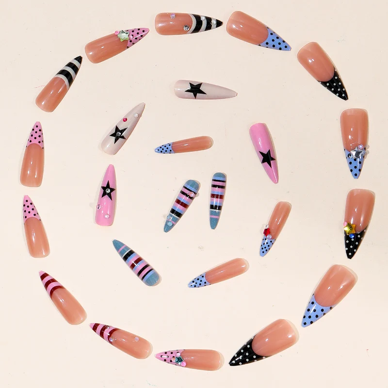 Decorative Stiletto Nail Art Extensions Stornfield 1789713184