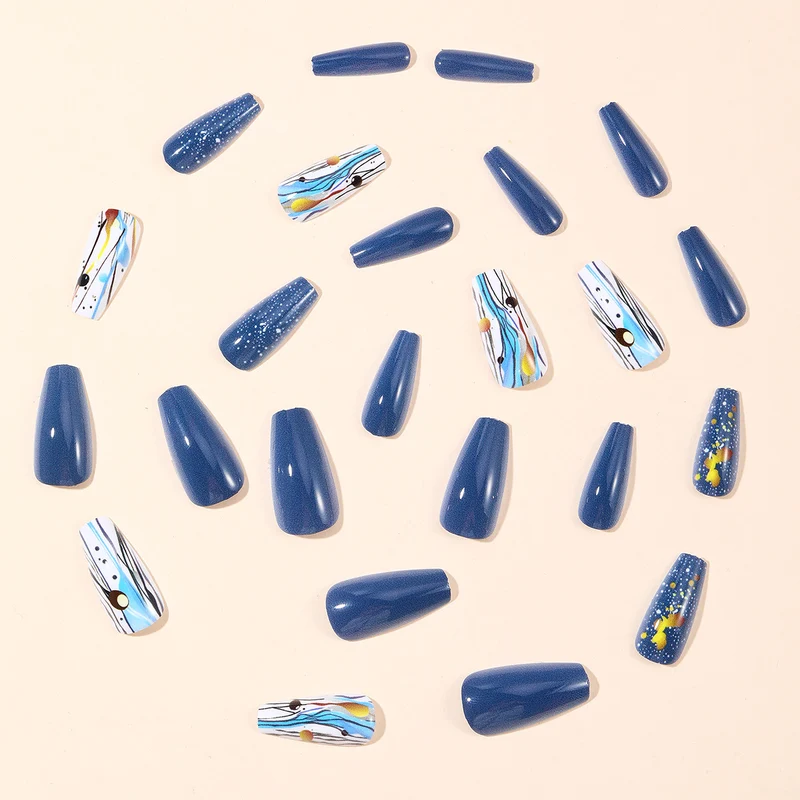 Artistic Galaxy-Inspired Nail Art Extensions Stornfield