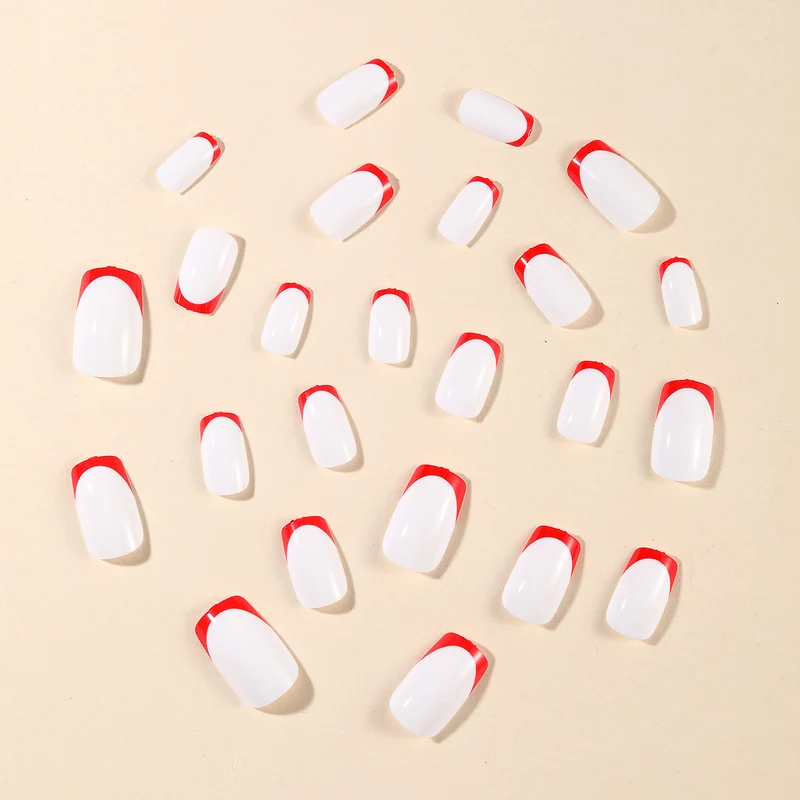 Artistic French Tip Nail Design Stornfield
