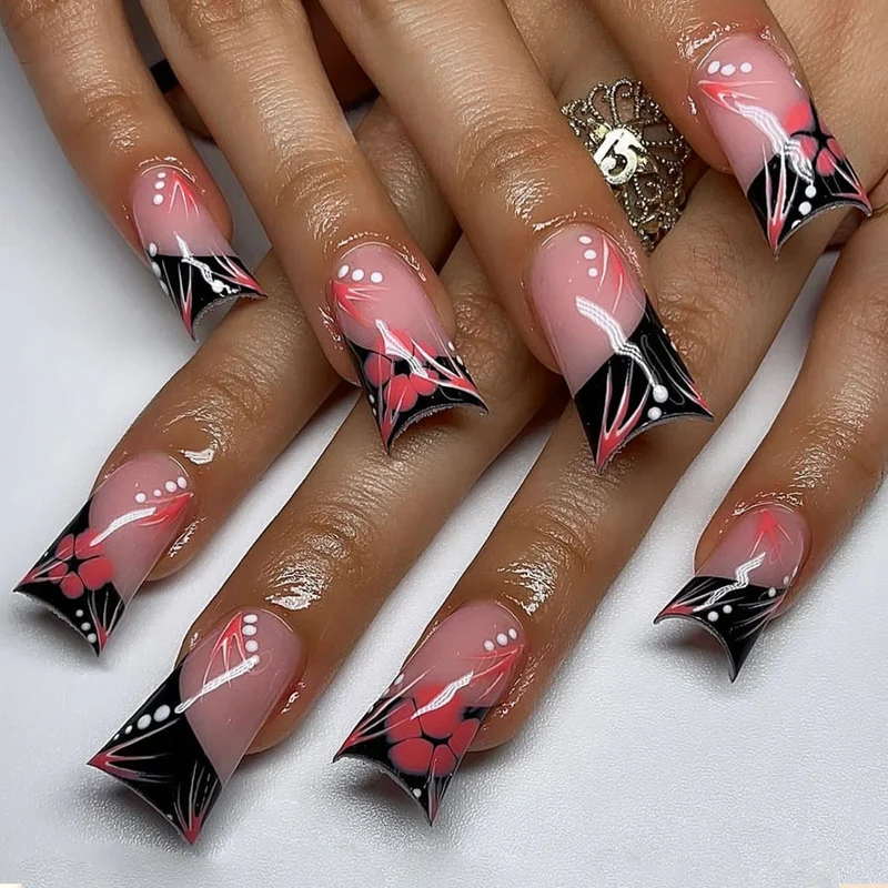 Artistic French Tip Nail Art Stornfield