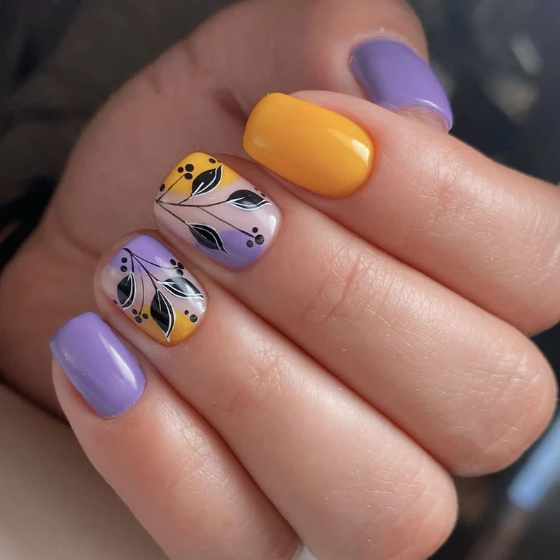 Artistic Floral Nail Art Design Stornfield