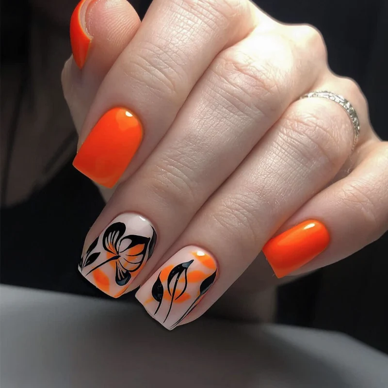 Artistic Floral Nail Art Design Stornfield