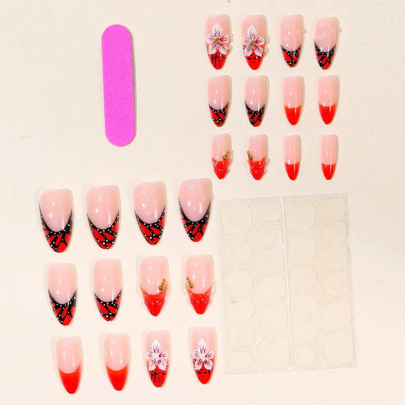 Artistic Floral Flame Nail Art Set Stornfield