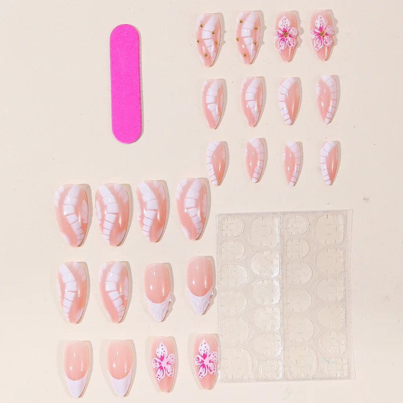 Artistic Floral Accent Nail Art Set Stornfield