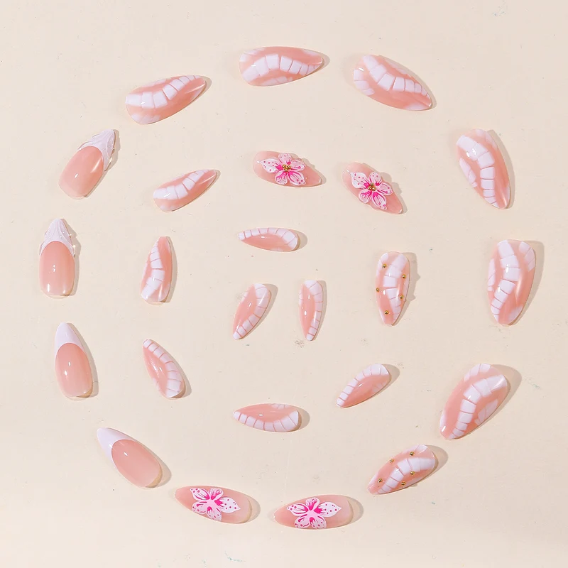 Artistic Floral Accent Nail Art Set Stornfield