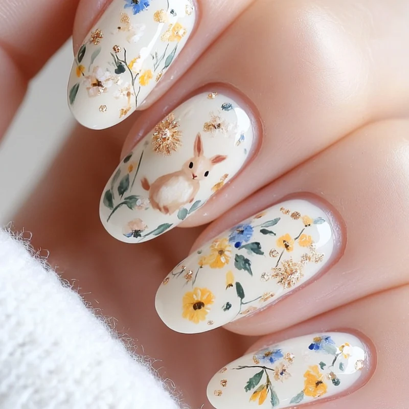 Artistic Floral 3D Nail Art Bowling Extensions Stornfield
