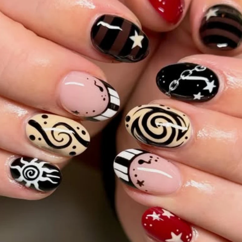 Artistic Fantasy Nail Art Design Stornfield